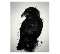 RONGCH Wall Art Canvas Prints Black And White Samurai Portrait Jungle Posters Prints Japanese Warrior Wall Art Canvas Painting For Home Decor(F,50x70cm)