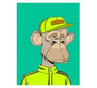 RONGCH Wall Art Canvas Prints Bored Ape Animals Funny Monkey Posters Prints Canvas Painting Modern Fashion Pop Art Wall Picture For Club Home Decor(Q,50x70cm)