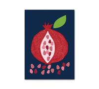 RONGCH Wall Art Canvas Prints Cherry Fig Pomegranate Dragon Fruit Wall Art Minimalist Aesthetics Print Canvas Painting For Living Room Modern Home Decor(I,30x40cm)