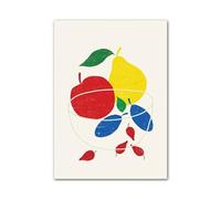 RONGCH Wall Art Canvas Prints Cherry Fig Pomegranate Dragon Fruit Wall Art Minimalist Aesthetics Print Canvas Painting For Living Room Modern Home Decor(G,40x60cm)
