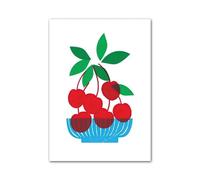 RONGCH Wall Art Canvas Prints Cherry Fig Pomegranate Dragon Fruit Wall Art Minimalist Aesthetics Print Canvas Painting For Living Room Modern Home Decor(A,50x70cm)