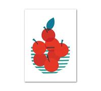 RONGCH Wall Art Canvas Prints Cherry Fig Pomegranate Dragon Fruit Wall Art Minimalist Aesthetics Print Canvas Painting For Living Room Modern Home Decor(B,40X50cm)