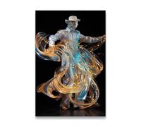 RONGCH Wall Art Canvas Prints Classic Retro Wall Art People Elegant Multicolour Dance Canvas Printed Poster No Frame Home Decorative Painting(A,40x60cm)