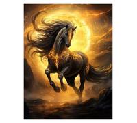 RONGCH Wall Art Canvas Prints Fantasy Horses Poster Magic Natural Animals Fantasy Prints Canvas Painting Wall Art Pictures Home(C,40x60cm)