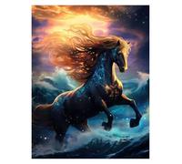 RONGCH Wall Art Canvas Prints Fantasy Horses Poster Magic Natural Animals Fantasy Prints Canvas Painting Wall Art Pictures Home(D,40x60cm)