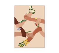 RONGCH Wall Art Canvas Prints Vintage Feminist Rights Girls Quotes Nordic Posters Minimalist Aesthetics Print Canvas Painting For Living Room Home Decor(G,30x40cm)