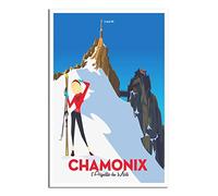 RONGCHENG Chamonix Mont Blanc Vintage Travel Poster Canvas Art Home Room Wall Decor Picture Poster Print Painting Gift Posters