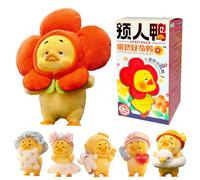 RONGCREATOR Upset Duck Mystery - Act Cute Duck 18cm - 6 Collectible (+1 Secret) - Various Styles - Plush Figure with PVC Original Gift Idea Official Product Collectible Figures +12 Years