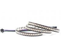 Rongda Smart Home 1M 5V APA102 144 LEDs/M PCB Pixels LED Strip Nonwaterproof IP30 Led Digital Strip Individual Addressable APA102C (Black PCB)