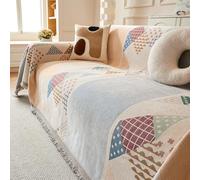 RONGESAEFS Sofa Throws Large,Extra Large Throws for Settees Bohemian Style Versatile Woven Soft Throw Blanket with Tassels for Settees Couch Sofa Bed and Armchair(Color:E,Size:180 * 360cm)