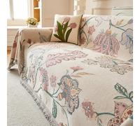 RONGESAEFS Sofa Throws Large,Extra Large Throws for Settees Bohemian Style Versatile Woven Soft Throw Blanket with Tassels for Settees Couch Sofa Bed and Armchair(Color:B,Size:180 * 180cm)