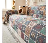 RONGESAEFS Sofa Throws Large,Extra Large Throws for Settees Bohemian Style Versatile Woven Soft Throw Blanket with Tassels for Settees Couch Sofa Bed and Armchair(Color:C,Size:180 * 400cm)