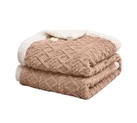 RONGESAEFS Throw Blanket Sofa,Sherpa Fleece Throw Blanket,Throw Blanket for Couch Sofa,Fluffy Fuzzy Soft Warm Jacquard Coral Fleece Blanket for Sofa,Bed and Couch(Color:D,Size:150x200cm)