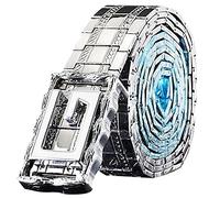 RONGGOO Mens Metal Belts,Stainless Steel Belt Biker Belt Buckles for Men Comfortable Punk Style Survival Outdoor Belt,B,120CM/47.3''