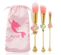 rongji jewelry Snow White and Mermaid Makeup Brushes - Novelty Designed Classic Tales Theme Makeup Brush Set for Girls, Kawaii MakeupTool Gift for Women (NEW Pink)