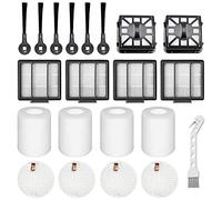 RONGJU Replacement Part Aaccessory Set for Shark IQ R101AE (RV1001AE),IQ R101 (RV1001) Robot Vacuum, 4-Pack Filter, 6 Side Brushes, 2 Filter & 4 Base Pre-Motor Foam & Felt Filters Kit