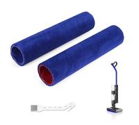 RONGJU Roller Brush Replacement Parts for Dyson WashG1, Absorbent Dual Microfiber Rollers, Counter-Rotating, 2 Pack