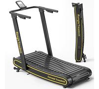 RongLe Curved Treadmill, User Powered Air Runner, Non-Electric Motorized Treadmill-300 LBS Capacity，The Speed is Controlled by oneself.