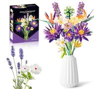 Rongmeiz Set of Building Blocks for Making Your Own Tropical Bouquet - Realistic Colours Ideal for Home Decoration and Gift