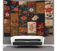 RONGOINL 3D Floral Patterns Print Wall Blanket Home Decoration Bedding Poster Wall Art Tapestry Tapestries Wall Hanging Soft Polyester for Bedroom,Decorations Beach Blanket College Dorm 130cmx150cm