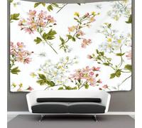 RONGOINL 3D Floral Printed Wall Blanket Home Decoration Bedding Poster Wall Art Tapestry Wall Hanging Tapestry Soft Polyester for Kids Boys Girls Bedroom Living Room 150cmx200cm