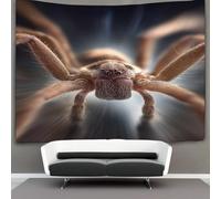 RONGOINL 3D Spider Printed Wall Blanket Home Decoration Bedding Poster Wall Art Tapestry Wall Hanging Tapestry Soft Polyester for Bedroom,Decorations Beach Blanket College Dorm 100cmx150cm