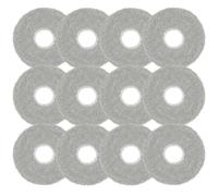 Rongrongago 12-Pack Microfiber Mop Pads for Ecovacs X1/X2/T30/T20 & Dreame S10/S10 Pro & Xiaomi X10+/X20+ Robot Vacuums, Washable Vacuum Mop Cloths with Non-Slip Backing, Robotic Vacuum Accessories
