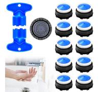 Rongrongago 12-Piece Kitchen Tap Aerator Set, Includes 2 Wrenches, Faucet Aerator for Tap Water Filtration, Tap Filter Nozzle Fits Most Taps