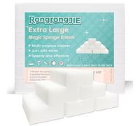 RongrongJIE Extra Large Magic Sponge Eraser, 12 Pack, Thick, Long Lasting, Melamine Sponges for Cleaning, Multi Surface Power Scrubber Cleaning Pads for Kitchen, Bathroom, Furniture, Tub, Sink, Dish