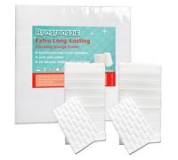 RongrongJIE Extra Long-Lasting Cleaning Sponge Eraser, Melamine Magic Foam Pads, 2X Density, Multifunctional Scrub Sponges, Cleaner for Kitchen, Bathroom, Furniture, Floor (3.93x2.36x0.79in 50pcs)