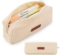 RONGSHEN Pencil case Yello Zipper Pencil Pouches Small Pencil Case Pencil Box Coin Pouch Bag Office Stationery Organizer Pencil Pouch for School Cffice Pencil Box