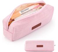 RONGSHEN Pencil case Yello Zipper Pencil Pouches Small Pencil Case Pencil Box Coin Pouch Bag Office Stationery Organizer Pencil Pouch for School Cffice Pencil Box