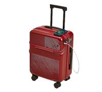RONGSHEN Suitcase Front Opening Luggage Silent Universal Wheel Password Box Trolley Case Rechargeable Suitable for Travel Business Trip Moving Luggage