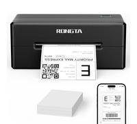 Rongta 4x6 Bluetooth Thermal Shipping Label Printer, Wireless Shipping Label Maker for Amazon FBA, Ebay, Shopify, USPS, FedEx | Compatible with Windows/Mac/Android/iOS (Black)