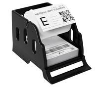 Rongta Label Holder for Rolls and Fan-Fold Labels, Thermal Sticker Roll Holder for Desktop Thermal Printer, Black