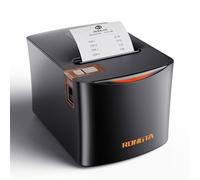 Rongta POS Printer, 80mm Thermal Receipt Printer, Restaurant Kitchen Printer, USB Serial Ethernet Interface, ESC/POS Command, Support Cash Drawer for Windows/Mac/Linux(RP331) (Black)