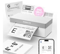 Rongta Shipping Thermal Label Printer, Bluetooth 4x6 Sticker Label Maker Wireless Shipping Label Printer for Package Small Business