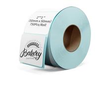 Rongta Three Proof Direct Thermal Shipping Labels, Permanent Adhesive, Clear Printing, Commercial Grade, 50mmx50mm, 750pcs(XBUK3L-1)