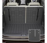 Rongtaod Cargo Mat Compatible with 2023 2024 Honda Pilot Cargo Liner Trunk Mat TPE All Weather Back Seat Cover Protector Honda Pilot Accessories (Trunk Mat with Backrest Mat)