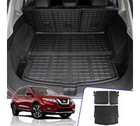 Rongtaod Fit 2021 2022 Nissan Rogue Rear Trunk Mat Cargo Liner Car Accessories TPE All-Weather (Trunk Mats + Backrest Mat)