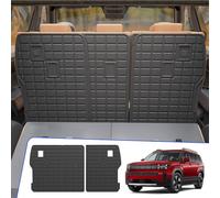 Rongtaod Kick Mats Compatible with 2024 2025 2026 Hyundai Santa Fe 6&7 Seats Back Seat Cover Protector Cargo Mat Cargo Liner Trunk Mat Santa Fe Accessories (2nd Row Backrest Mats)