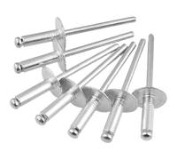 rongweiwang 100-Count Large Elastic Silver Rivets, 4.8 Rivets. Strong Suitable for Woodworking Panels, Machinery Equipment, Silver-White, 3.2 * 11(100 Support)