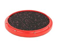 rongweiwang 12 Inch Practice Plastic Plates Are Designed Specifically To Skills While Keeping Noise To Minimum Feel Good Silent Drum Dumb Drum Beginner Training Pad, red, 12 inch