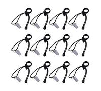 rongweiwang 12pack/lot Background Stand Bracket Photo Holder Set 12 Pieces Photo Wall Metal Clip With Retractable Elastic Rope Black