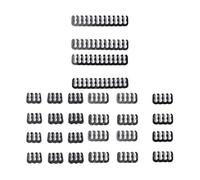 rongweiwang 24 Piece Professional Cable Management Kit Featuring 6 Pin 8 Pin And 24 Solutions For Neat Setup Includes8x 6 Dresser Bundler Cord 8 Cable Comb 3. Pc, Black, 4