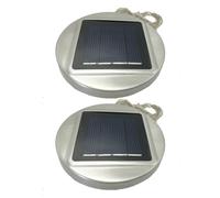 rongweiwang 2X 8cm Solar Lantern Replacement Top String Light Panel for Garden Outdoor 2pcs 8cm/3.15inch Round Replacement Solar