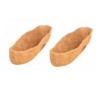 rongweiwang 2x Liner For Flower Flower Plants For Coconut Planter For Growth For Planting Coconut Brown Manger For Plant For, As shown, 30 inches
