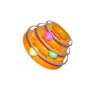 rongweiwang 3 Layer Cat Turntable Tower Kitten Toys Designed To Attract Attention While Keeping Feline Friends Active And Healthy Training Catch Puzzle Toy Box Supplies Track Toy