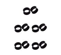 rongweiwang 5 Set of Silicone Tunnels Ear Stretchers Plug Easy To For Safe Ear Stretching Ear Protection Silica Gel Comfortable Fit black 8mm, black 8mm 5Set