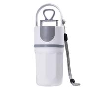 rongweiwang 6-claw Dogs Poop Tongs Corrosion - resistant Waste Handling Tool bagdispenser Portable Wastes Suitable for All, white gray